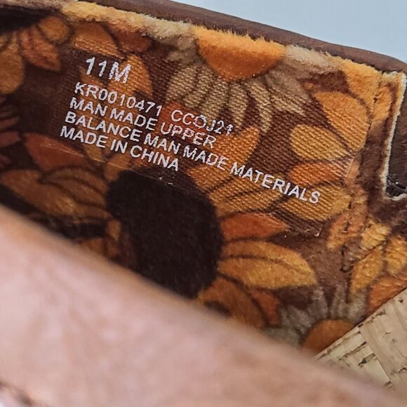 Korks By Kort Ease Nora Slip On Crochet Lace Detail Clog Mule Womens 11M 3" Heel - Picture 10 of 12